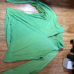 Riding Sport Summer Lime Green Half Zip XL